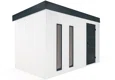 GARDEON® Gartenhaus mit Hörmann-Tür und zwei Lichtbändern