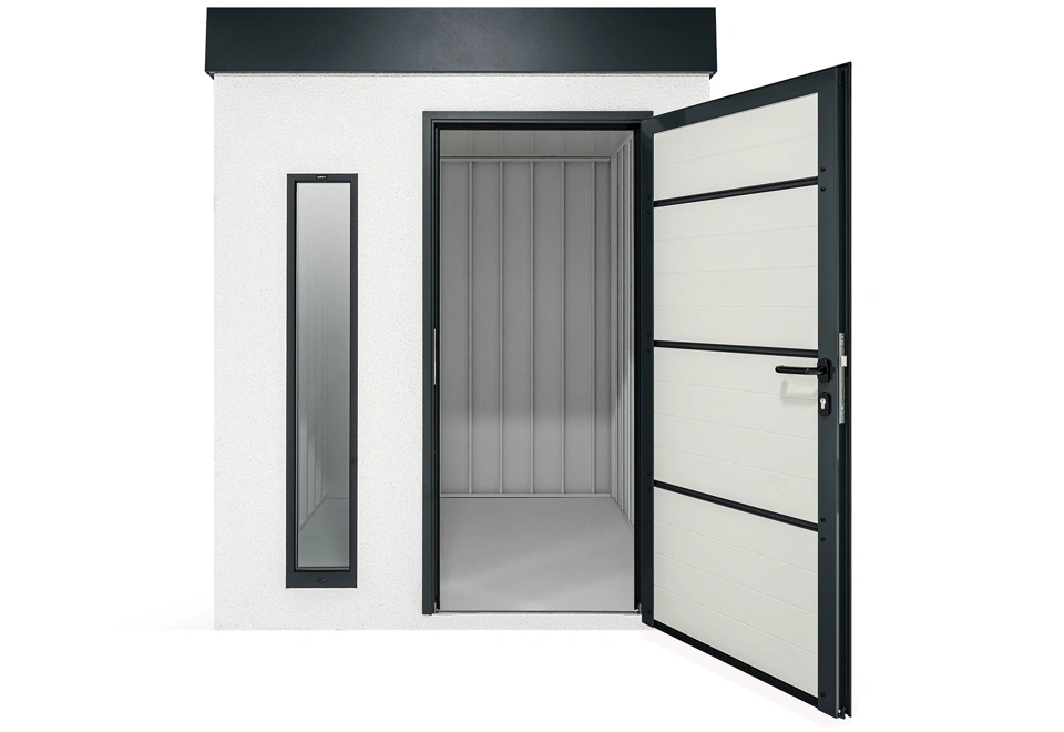 GARDEON® Gartenhaus mit Hörmann-Türen und Lichtband