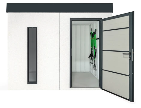 GARDEON® Gartenhaus mit Hörmann-Türen und Lichtband