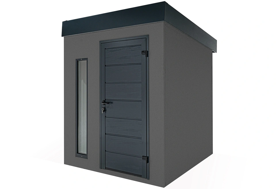 GARDEON® Gartenhaus mit Hörmann-Türen und Lichtband