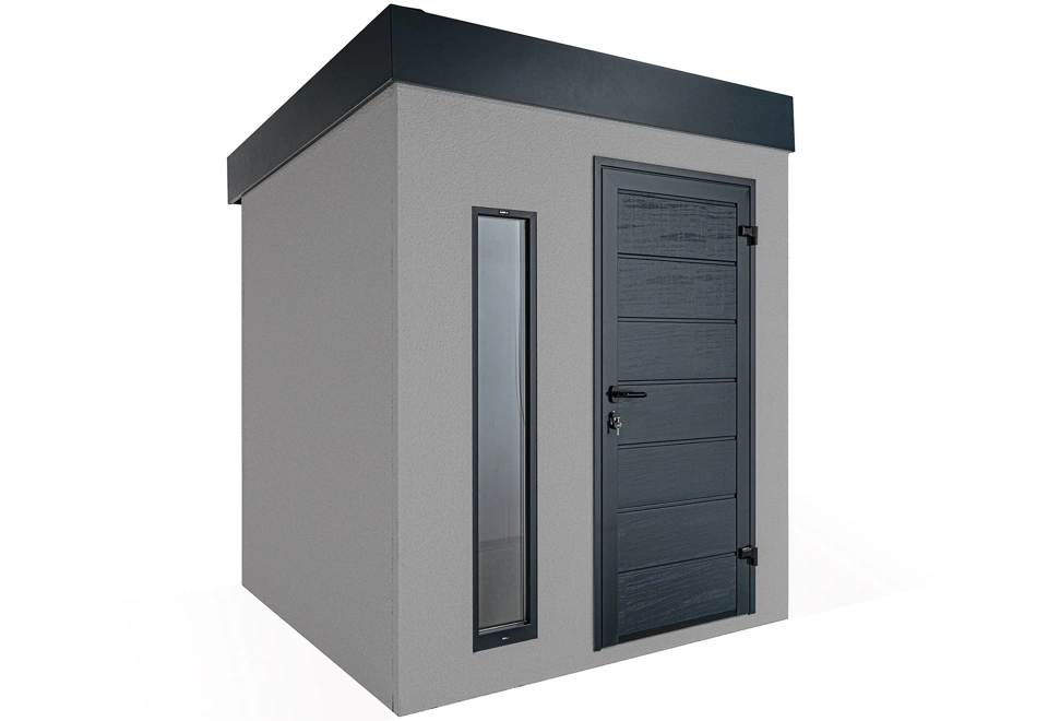 GARDEON® Gartenhaus mit Hörmann-Türen und Lichtband