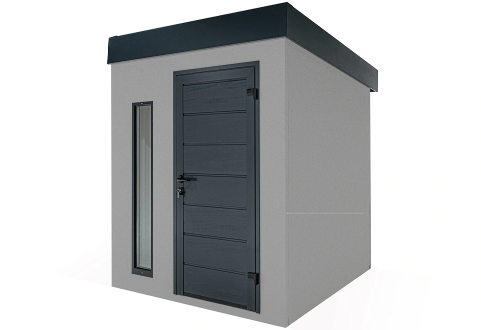 GARDEON® Gartenhaus mit Hörmann-Türen und Lichtband