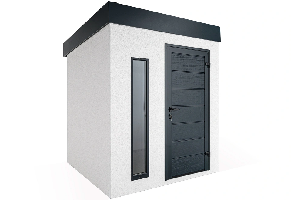 GARDEON® Gartenhaus mit Hörmann-Türen und Lichtband