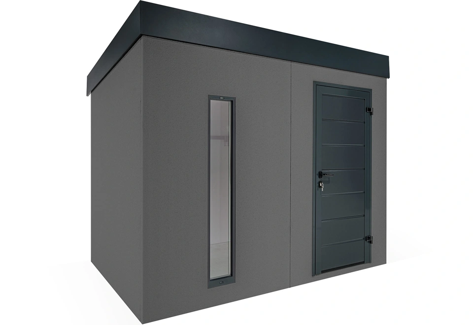 GARDEON® Gartenhaus mit Hörmann-Türen und Lichtband