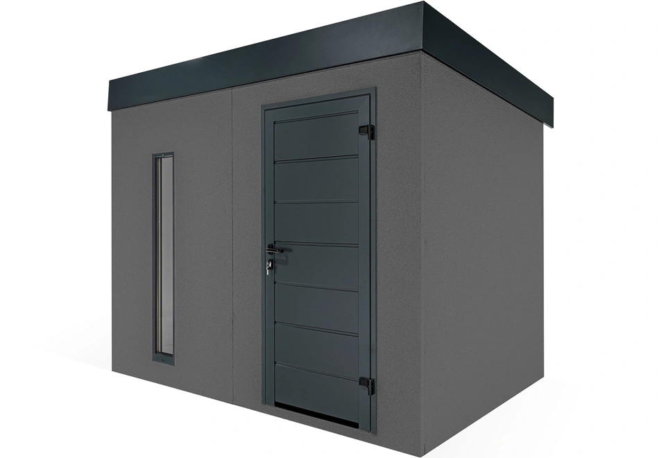 GARDEON® Gartenhaus mit Hörmann-Türen und Lichtband