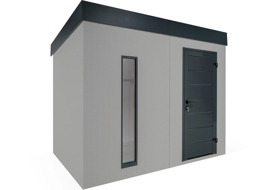 GARDEON® Gartenhaus mit Hörmann-Türen und Lichtband