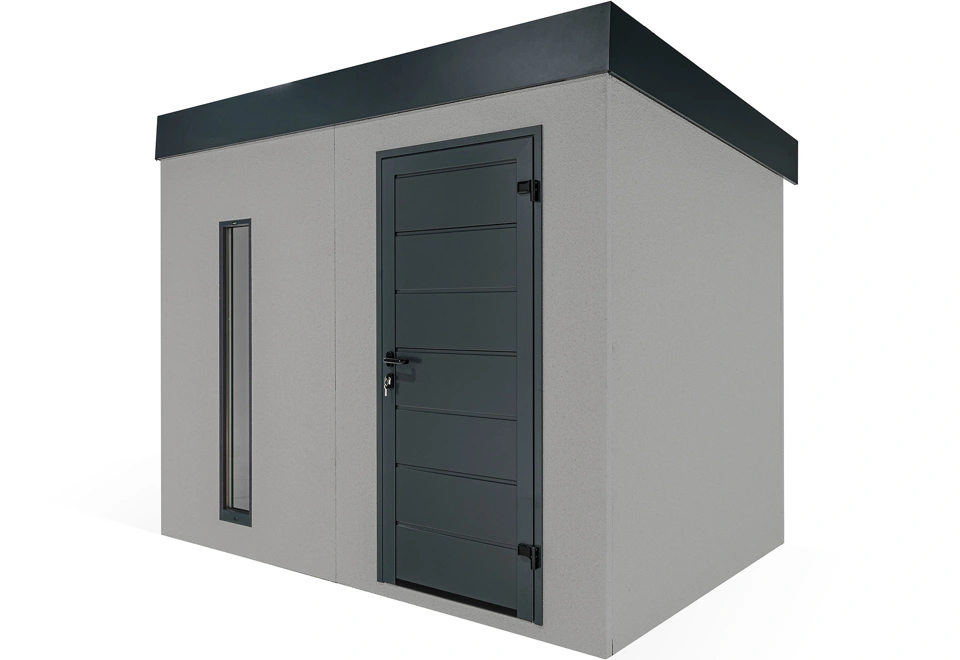 GARDEON® Gartenhaus mit Hörmann-Türen und Lichtband