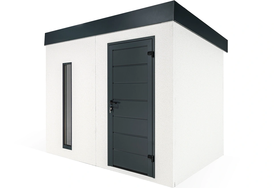 GARDEON® Gartenhaus mit Hörmann-Türen und Lichtband