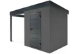 GARDEON® Gartenhaus mit Hörmann-Türen und überdachtem Bereich