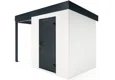 GARDEON® Gartenhaus mit Hörmann-Türen und überdachtem Bereich