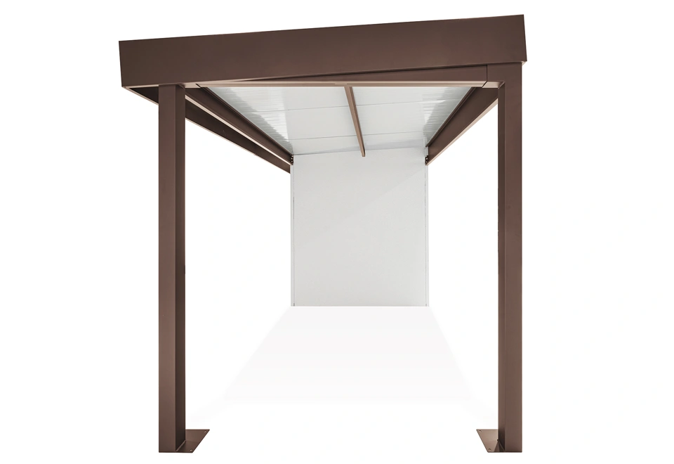 GARDEON® Gartenhaus mit Hörmann-Türen und überdachtem Bereich