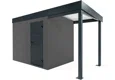 GARDEON® Gartenhaus mit Hörmann-Türen und überdachtem Bereich