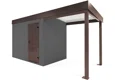GARDEON® Gartenhaus mit Hörmann-Türen und überdachtem Bereich