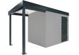 GARDEON® Gartenhaus mit Hörmann-Türen und überdachtem Bereich