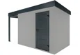 GARDEON® Gartenhaus mit Hörmann-Türen und überdachtem Bereich