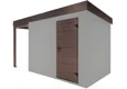GARDEON® Gartenhaus mit Hörmann-Türen und überdachtem Bereich