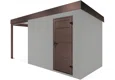 GARDEON® Gartenhaus mit Hörmann-Türen und überdachtem Bereich