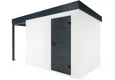GARDEON® Gartenhaus mit Hörmann-Türen und überdachtem Bereich