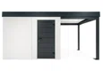 GARDEON® Gartenhaus mit Hörmann-Türen und überdachtem Bereich