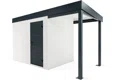 GARDEON® Gartenhaus mit Hörmann-Türen und überdachtem Bereich