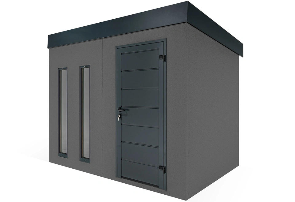GARDEON® Gartenhaus mit Hörmann-Türen und zwei Lichtbändern
