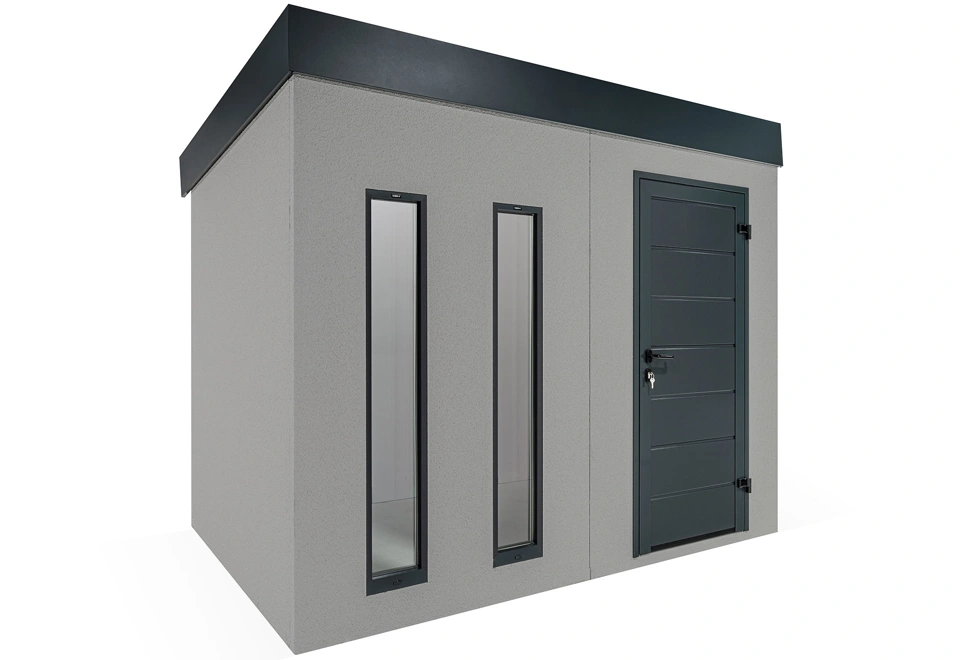 GARDEON® Gartenhaus mit Hörmann-Türen und zwei Lichtbändern