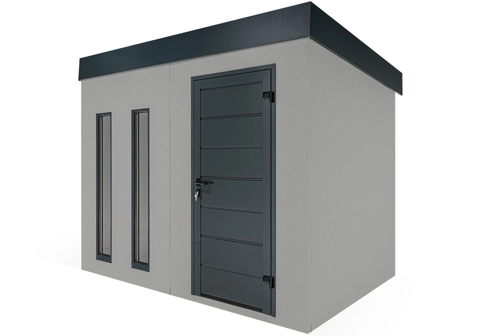 GARDEON® Gartenhaus mit Hörmann-Türen und zwei Lichtbändern