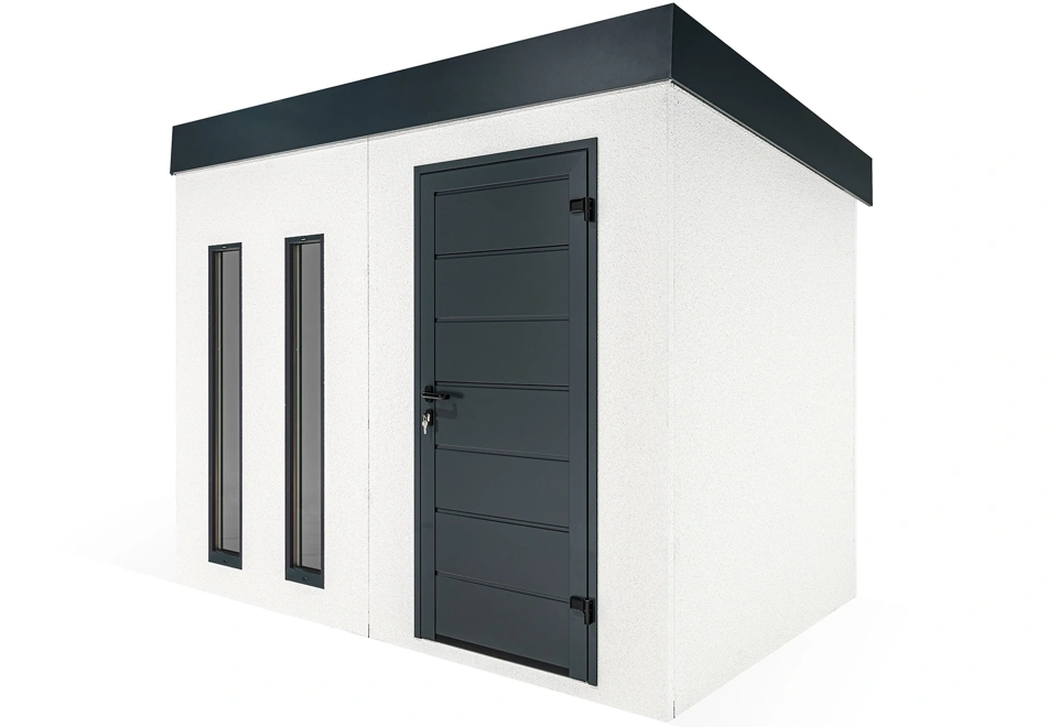 GARDEON® Gartenhaus mit Hörmann-Türen und zwei Lichtbändern