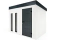 GARDEON® Gartenhaus mit Hörmann-Türen und zwei Lichtbändern