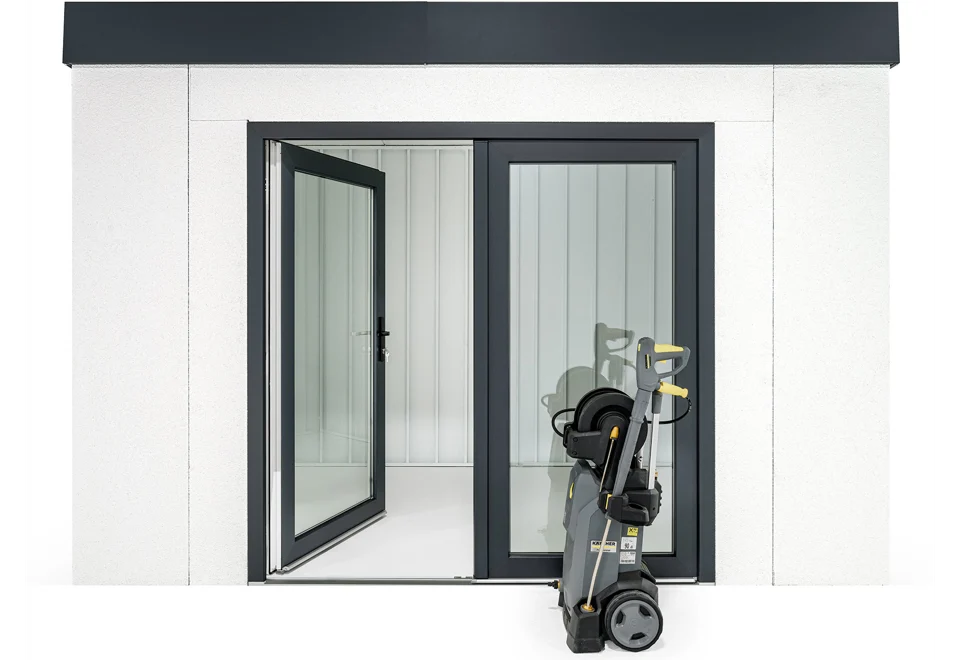 GARDEON® Gartenhaus mit Panorama-Doppelflügeltür