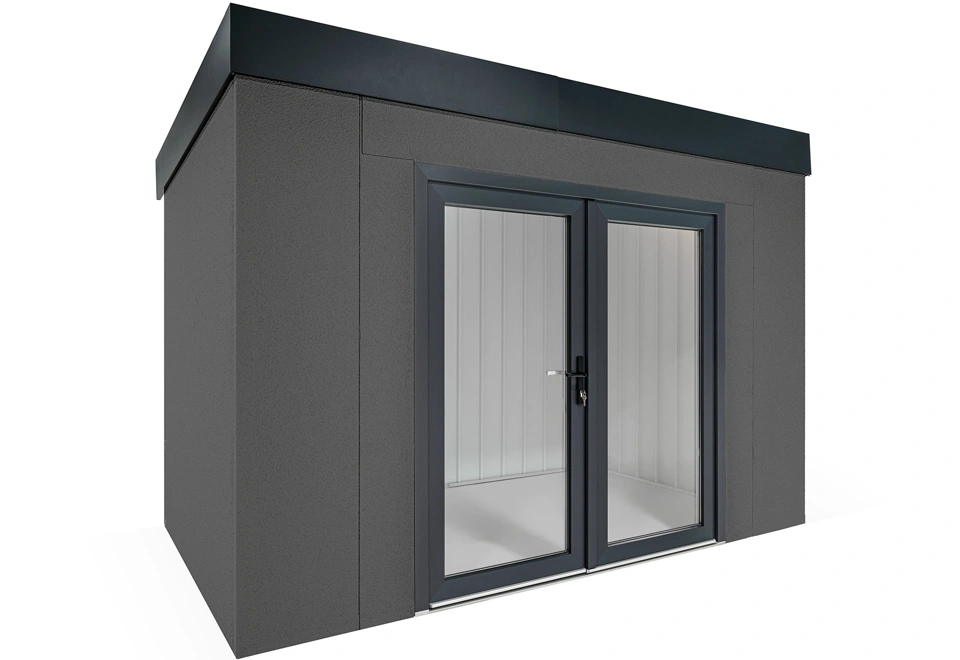 GARDEON® Gartenhaus mit Panorama-Doppelflügeltür