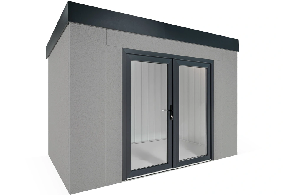 GARDEON® Gartenhaus mit Panorama-Doppelflügeltür