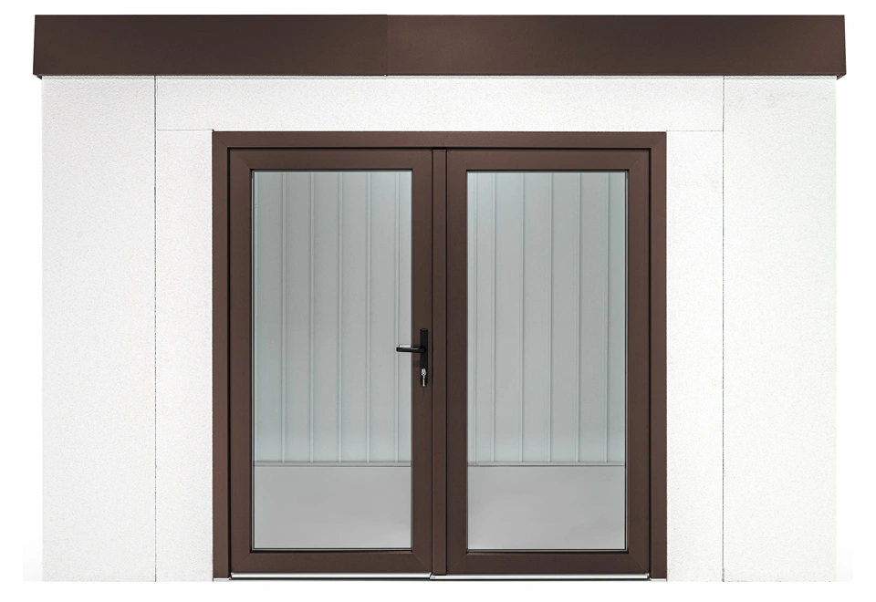 GARDEON® Gartenhaus mit Panorama-Doppelflügeltür