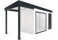GARDEON® Gartenhaus mit Panoramafenster und überdachtem Bereich