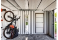 GARDEON® Gartenhaus mit sicherer Garagentür und Überdachung