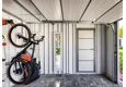 GARDEON® Gartenhaus mit sicherer Garagentür und Überdachung