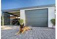 GARDEON® Gartenhaus mit sicherer Garagentür und Überdachung