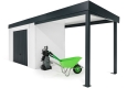 GARDEON® Gartenhaus mit sicherer Garagentür von Hörmann