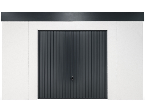 GARDEON® Gartenhaus mit sicherer Garagentür von Hörmann