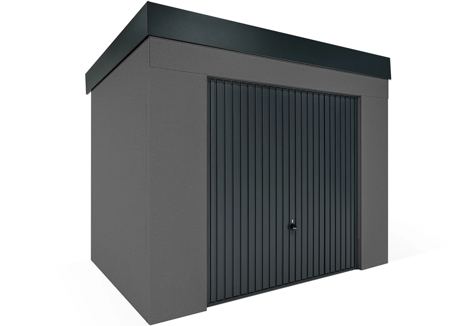 GARDEON® Gartenhaus mit sicherer Garagentür von Hörmann