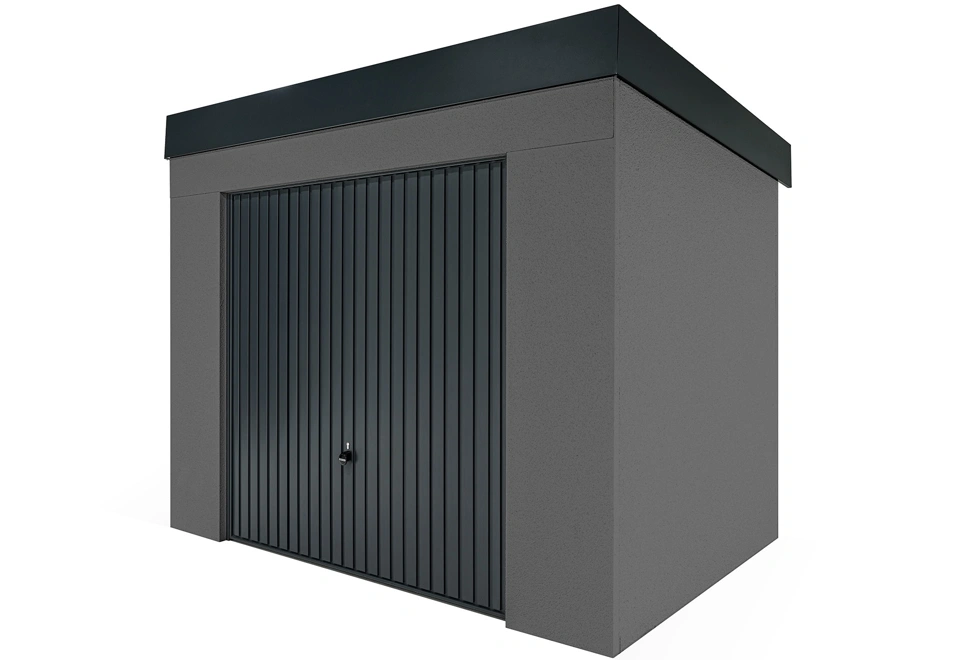 GARDEON® Gartenhaus mit sicherer Garagentür von Hörmann