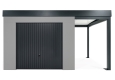 GARDEON® Gartenhaus mit sicherer Garagentür von Hörmann