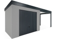 GARDEON® Gartenhaus mit sicherer Garagentür von Hörmann