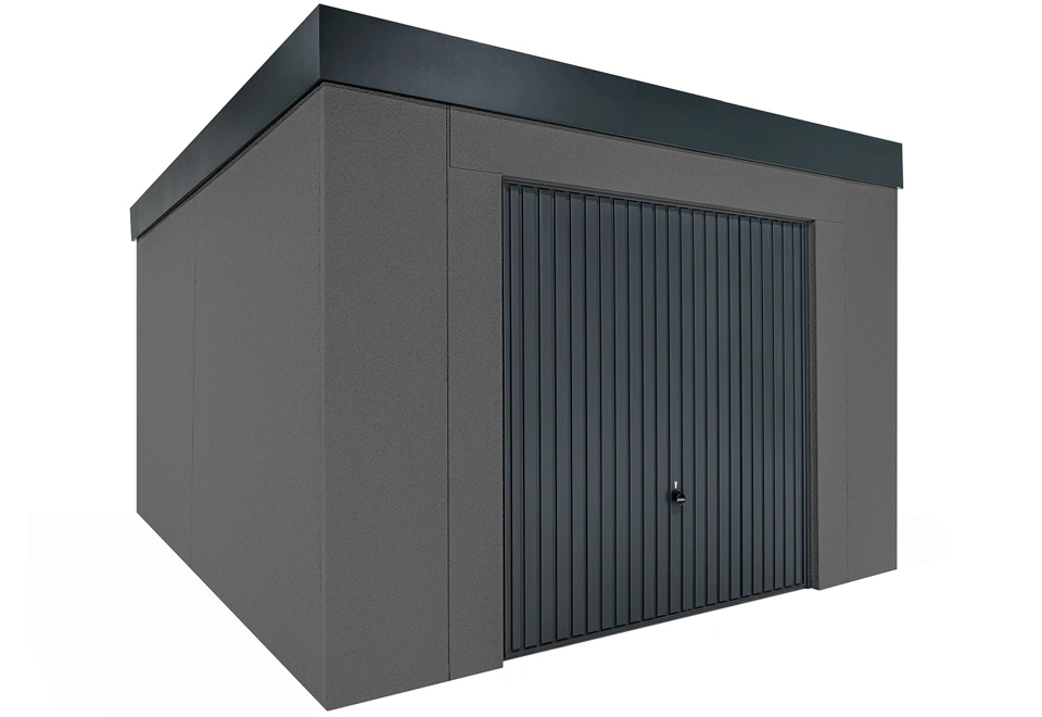 GARDEON® Gartenhaus mit sicherer Garagentür von Hörmann