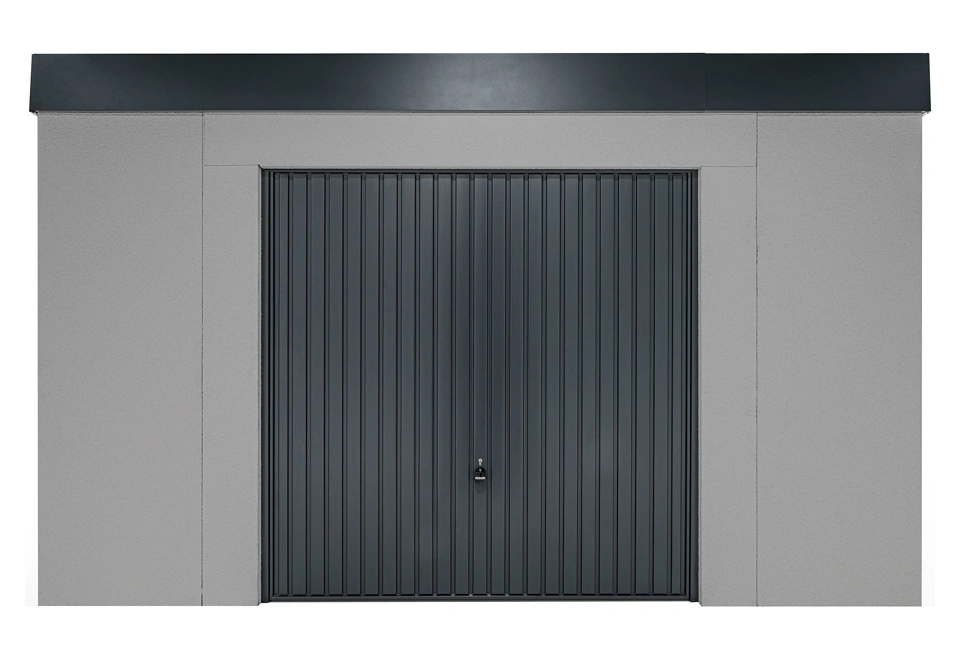 GARDEON® Gartenhaus mit sicherer Garagentür von Hörmann