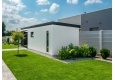 GARDEON® Gartenhaus mit Tür, Fenster, Lichtband und Überdachung