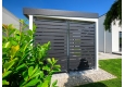 GARDEON® Gartenhaus mit Tür, Fenster, Lichtband und Überdachung