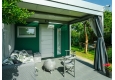 GARDEON® Gartenhaus mit Tür, Fenster, Lichtband und Überdachung