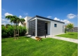 GARDEON® Gartenhaus mit Tür, Fenster, Lichtband und Überdachung