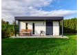 GARDEON® Gartenhaus mit Tür, Fenster, Lichtbänder und Überdachung